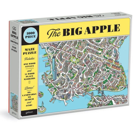 GALISON Puzzle Velké jablko New York 2v1, 1000 dílků