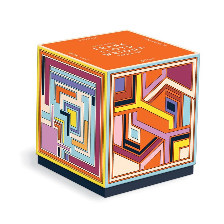 GALISON Čtvercové puzzle Frank Lloyd Wright: Textilní bloky 4x200 dílků