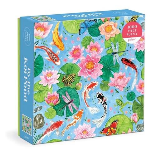 GALISON Puzzle Barvy U jezírka Koi kaprů 1000 dílků