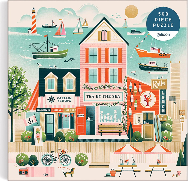 Galison Puzzle Bistro u moře 500 dílků