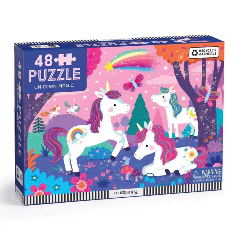Mudpuppy Puzzle Kouzelní jednorožci 48 dílků