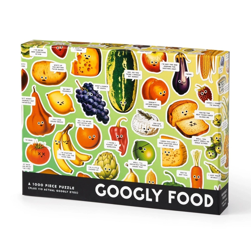 Galison Puzzle Googly Food 1000 dílků