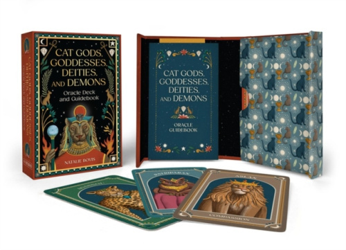 Running Press,U.S. Cat Gods, Goddesses, Deities, and Demons Oracle Deck and Guidebook - Bovis, Natalie