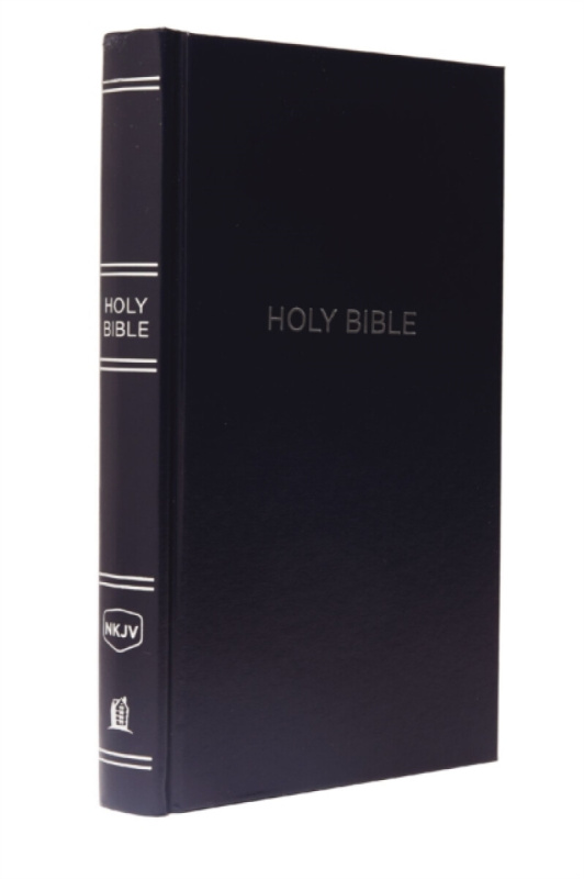 NKJV, Pew Bible, Hardcover, Blue, Red Letter, Comfort Print - Thomas Nelson
