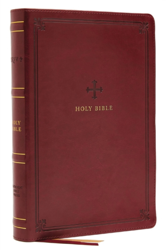 NRSV, Catholic Bible, Standard Personal Size, Leathersoft, Red, Comfort Print - Catholic Bible Press