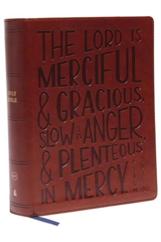 KJV, Journal Reference Edition Bible, Verse Art Cover Collection, Brown Leathersoft, Red Letter, Comfort Print - Thomas Nelson