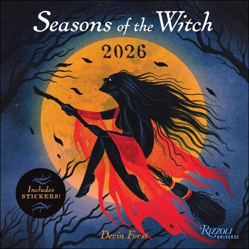 Seasons of the Witch 2026 Wall Calendar (Includes Stickers) Universe Publishing