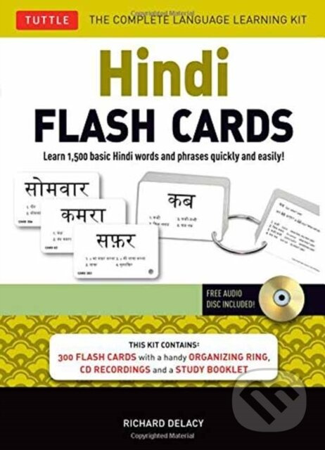 Hindi Flash Cards Kit (Learn 1,500 basic Hindi words and phrases quickly and easily! (Online Audio Included)) - kniha z kategorie Jazykové učebnice a…