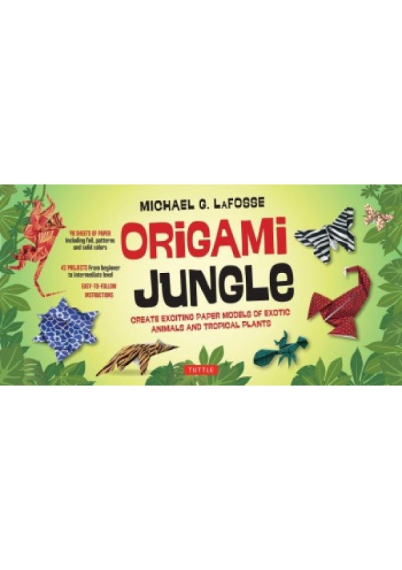 Origami Jungle Kit, Create Exciting Paper Models of Exotic Animals and Tropical Plants: Kit with 2 Origami Books, 42 Projects and 98 Origami Papers Tuttle Publishing