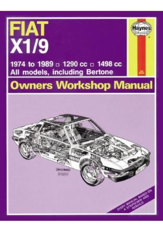 Fiat X1/9 (74 - 89) Haynes Repair Manual Haynes Publishing Group