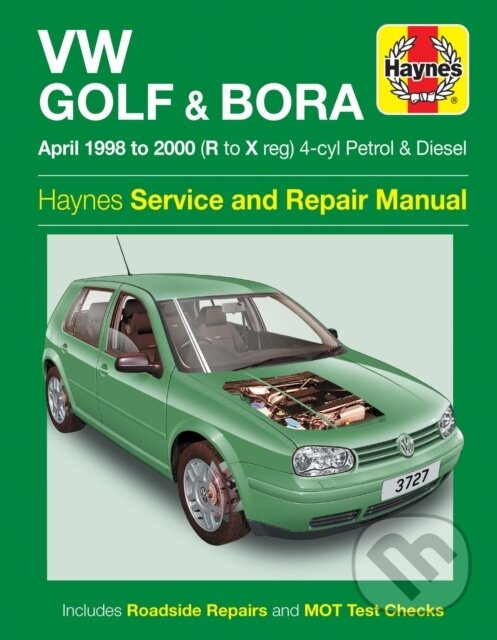 VW Golf & Bora Petrol & Diesel (April 98 - 00) Haynes Repair Manual