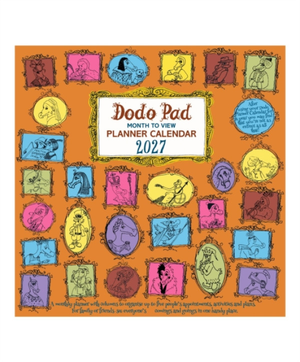 Dodo Pad Ltd Dodo Pad Family Planner Calendar 2027 - Month to View with 5 Daily Columns - Dodo, Lord