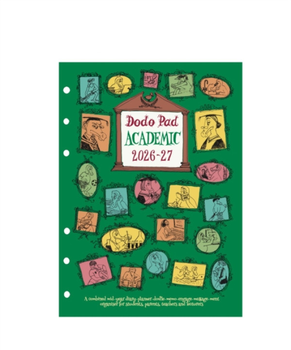 Dodo Pad Ltd Dodo Pad Academic 2026-2027 Filofax-compatible A5 Organiser Diary Refill, Mid Year / Academic Year, Week to View - Dodo, Lord