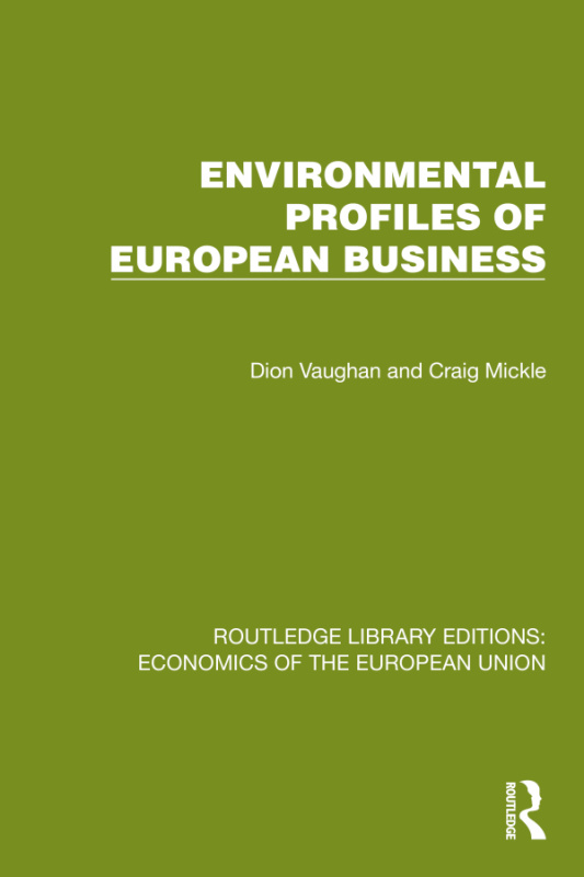 Environmental Profiles of European Business Taylor & Francis