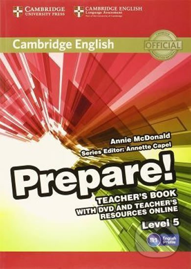Prepare 5/B1: Teacher´s Book with DVD and Teacher´s Resources Online - kniha z kategorie Jazykové učebnice a slovníky