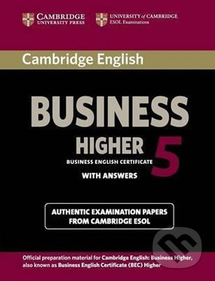 Cambridge BEC 5 Higher: Student´s Book with answers - kniha z kategorie Jazykové učebnice a slovníky