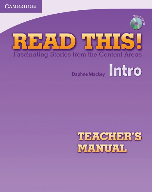 Read This! Intro Teacher´s Manual Cambridge University Press