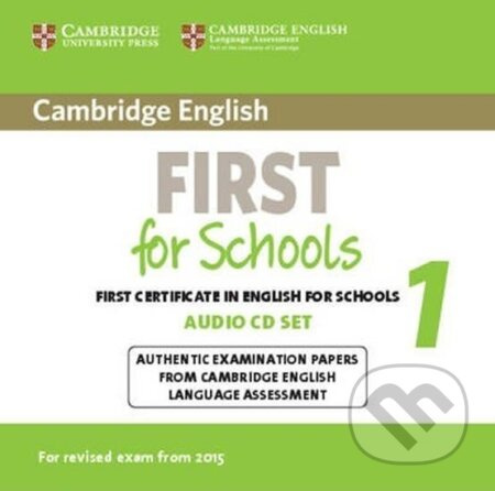 Cambridge English First for Schools 1 Audio CDs (2) for Revised Exam from 2015 - audiokniha z kategorie Jazykové učebnice a slovníky