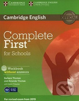 Complete First for Schools Workbook without answers with Audio CD výprodej Cambridge University Press