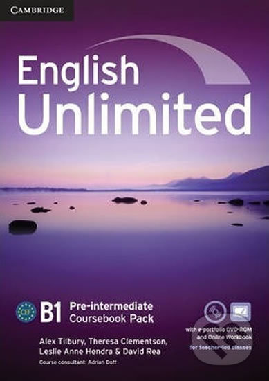 English Unlimited Pre-Intermediate Coursebook with e-Portfolio and Online Workbook Cambridge University Press