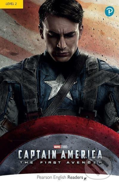 Pearson English Readers: Level 2 Marvel Captain America The First Avenger Bk + Code Edu-Ksiazka Sp. S.o.o.