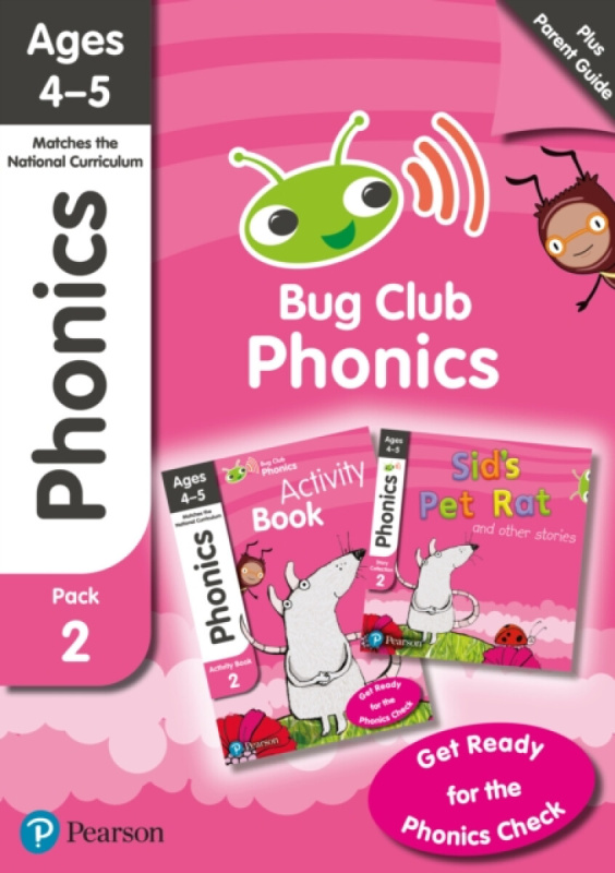 Bug Club Phonics Learn at Home Pack 2, Phonics Sets 4-6 for ages 4-5 (Six stories + Parent Guide + Activity Book) - Willis Jeanne, Rhona Johnston, Joy