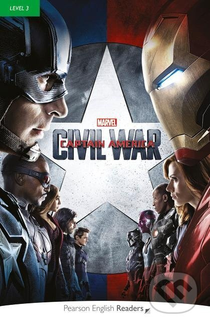 Pearson English Readers: Level 3 Marvel Captain America Civil War + Code Edu-Ksiazka Sp. S.o.o.