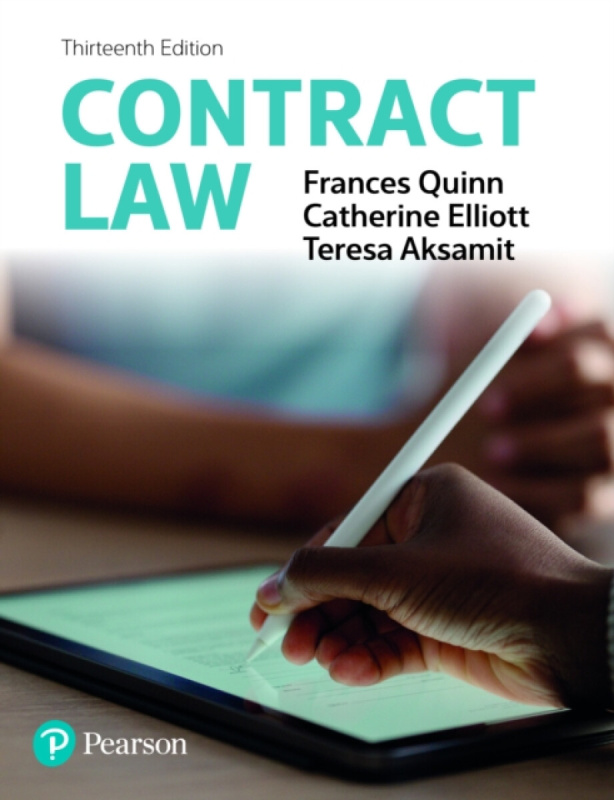 Pearson Education Limited Contract Law - Elliott, Catherine a Quinn, Frances a Aksamit, Teresa