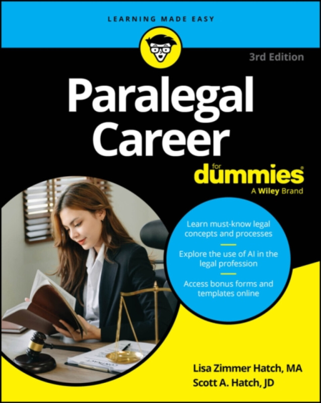 John Wiley & Sons Inc Paralegal Career For Dummies - Hatch, Lisa Zimmer a Hatch, Scott A.