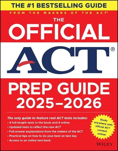 Official ACT Prep Guide 2025 - 2026, Book + Online Course John Wiley & Sons Inc