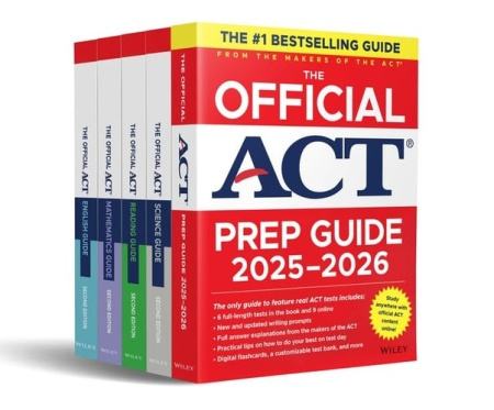 Official ACT Prep a Subject Guides 2025-2026 Complete Set John Wiley & Sons Inc