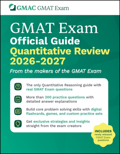 Wiley GMAT Official Guide Quantitative Review 2026 - 2027 - GMAC (Graduate Management Admission Council)