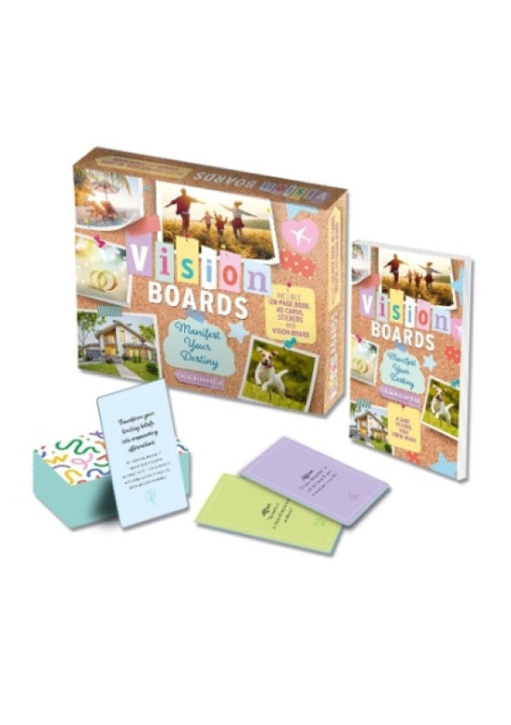 Vision Boards Manifest Your Destiny Kit, Includes 128-page Book, 40 Cards, Stickers, and Vision Board Arcturus Publishing Ltd