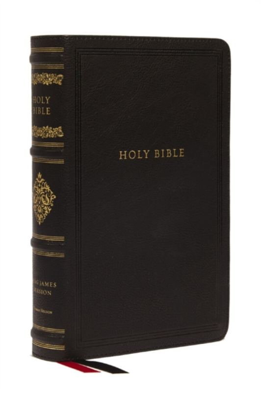 Thomas Nelson Publishers KJV Large Print Reference Bible, Black Leathersoft, Red Letter, Comfort Print, Thumb Indexed (Sovereign Collection) - Thomas Nelson