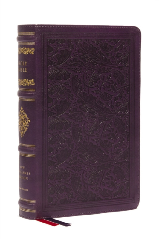 Thomas Nelson Publishers NKJV Large Print Reference Bible, Purple Leathersoft, Red Letter, Comfort Print (Sovereign Collection) - Thomas Nelson