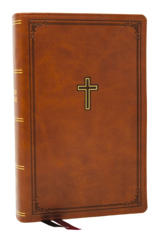 Thomas Nelson Publishers KJV Personal Size Large Print End-of-Verse Reference Bible, Brown Leathersoft, Red Letter, Comfort Print - Nelson, Thomas