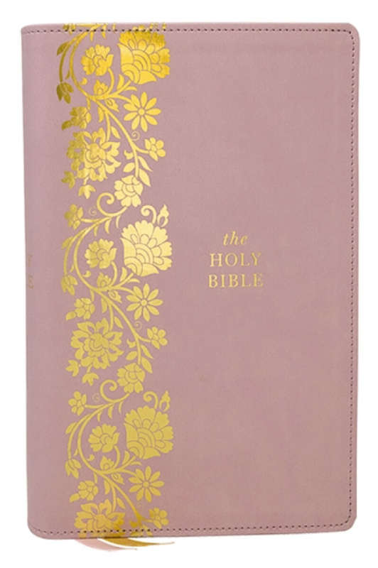 Thomas Nelson Publishers KJV Personal Size Large Print End-of-Verse Reference Bible, Pink Leathersoft, Red Letter, Comfort Print - Nelson, Thomas