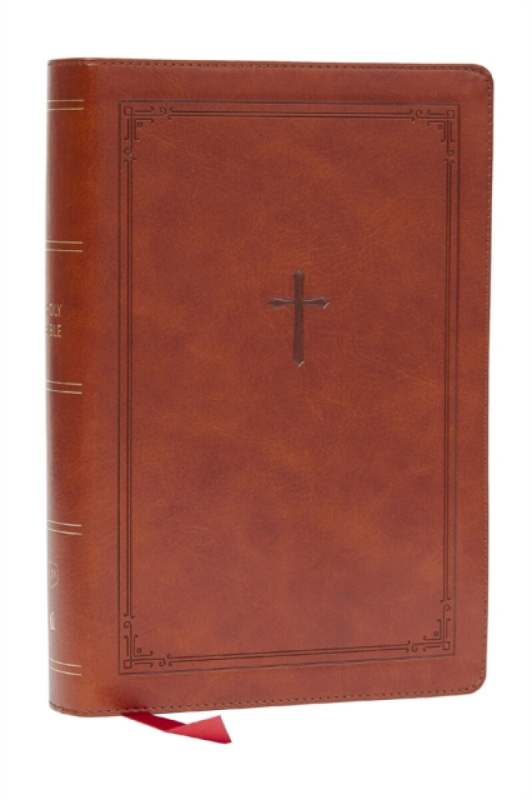 Thomas Nelson Publishers KJV Giant Print End-of-Verse Reference Bible, Brown Leathersoft, Red Letter, Comfort Print - Nelson, Thomas