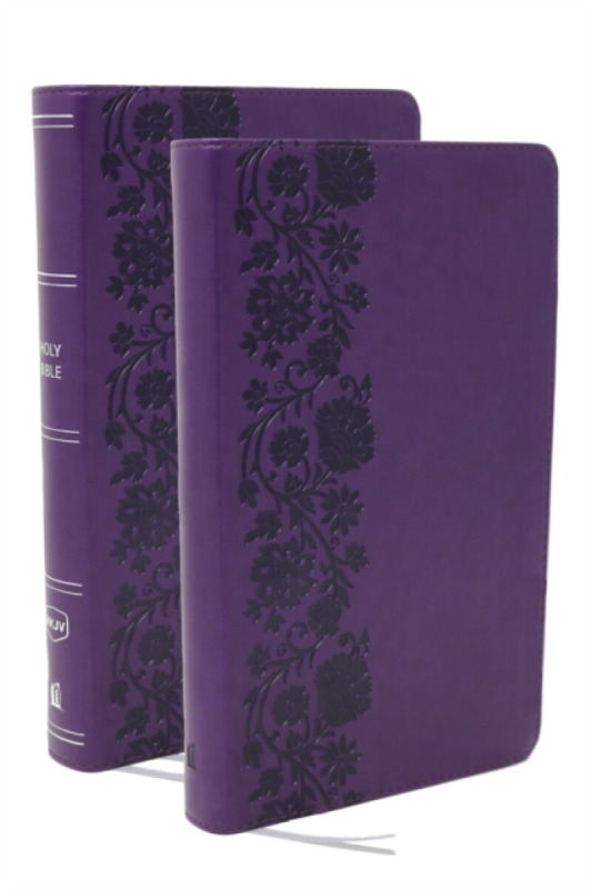 Thomas Nelson Publishers NKJV Bible + Journal Set: Personal Size, Large Print Bible with Cross-References, Purple Leathersoft - Nelson, Thomas