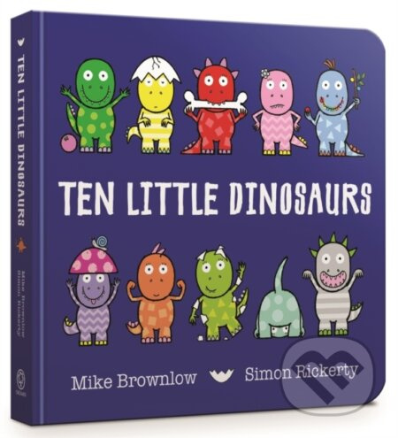 Ten Little Dinosaurs Board Book - Mike Brownlow - kniha z kategorie Pro děti