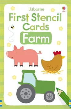 First Stencil Cards: Farm - Vicky Arrowsmith - kniha z kategorie Omalovánky, vystřihovánky, papír