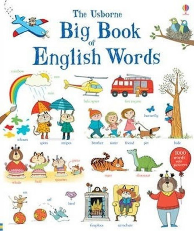 Very First Book Big book of English words Usborne Publishing