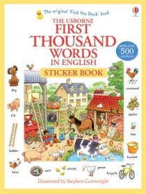 Usborne First Thousand Words in English Sticker Book Usborne Publishing
