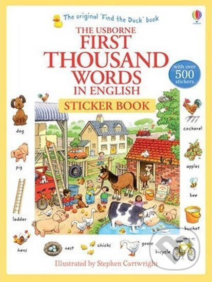 Usborne First Thousand Words in English Sticker Book Usborne Publishing