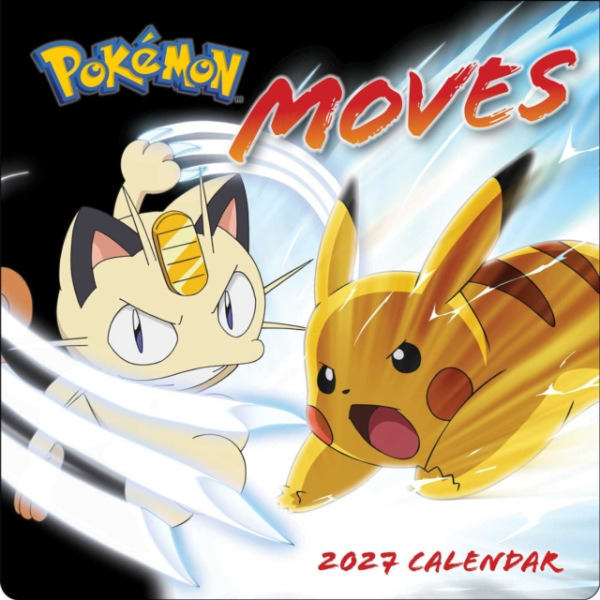 Andrews McMeel Publishing Pokemon Moves 2027 Wall Calendar - Pokemon