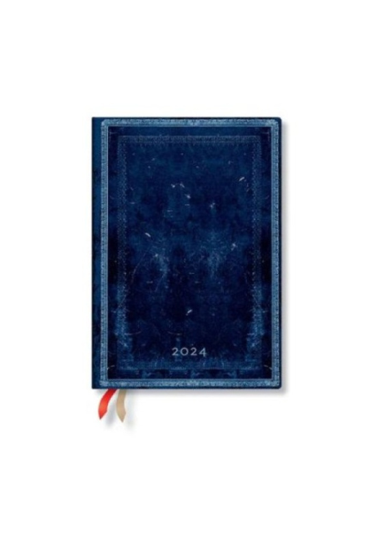 Inkblot (Old Leather Collection) Midi Verso 12-month Dayplanner 2024 Paperblanks