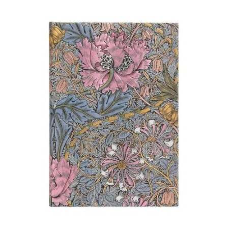 Morris Pink Honeysuckle (William Morris) Midi Lined Hardcover Journal Paperblanks