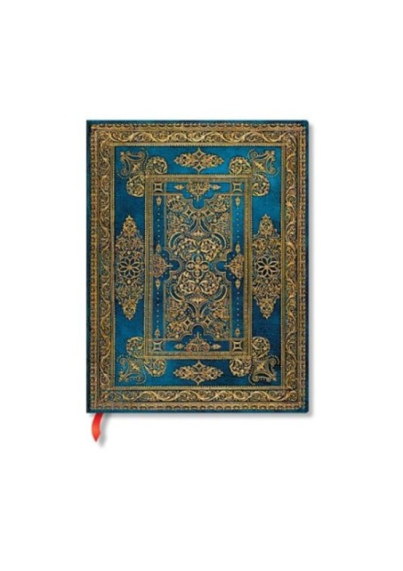 Blue Luxe (Luxe Design) Ultra Lined Hardback Journal (Elastic Band Closure) Paperblanks
