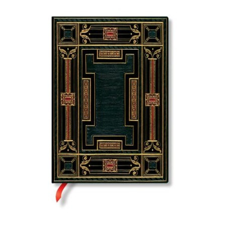 Onyx (Asterales) Midi Lined Hardback Journal (Elastic Band Closure) Paperblanks