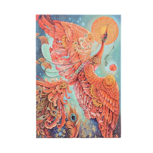 Firebird (Birds of Happiness) Midi Lined Hardback Journal (Elastic Band Closure) Paperblanks